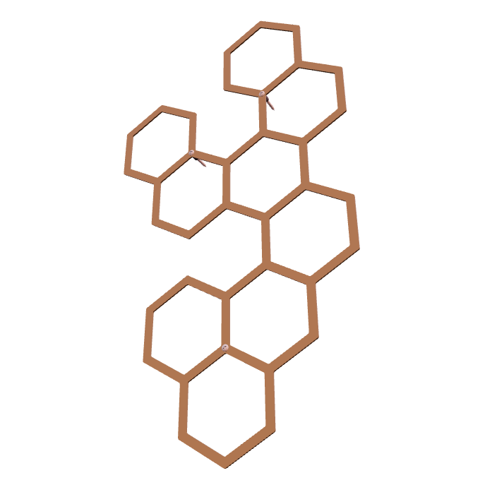 Wanddecoratie cortenstaal: HIVE & HEXA - nieuw in collectie