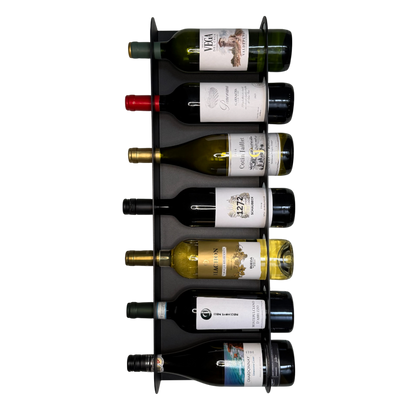 Wijnrek EXTRAVINO van staal met poedercoating, modern en strak ontwerp voor het opbergen van wijnflessen.