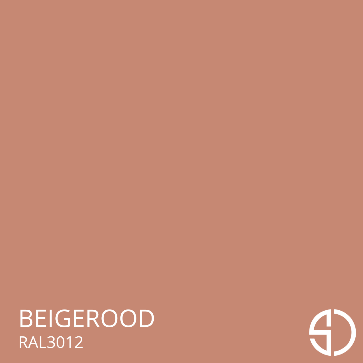 poedercoating in RAL3012 beigerood, zachte roodbruine tint met warme accenten.
