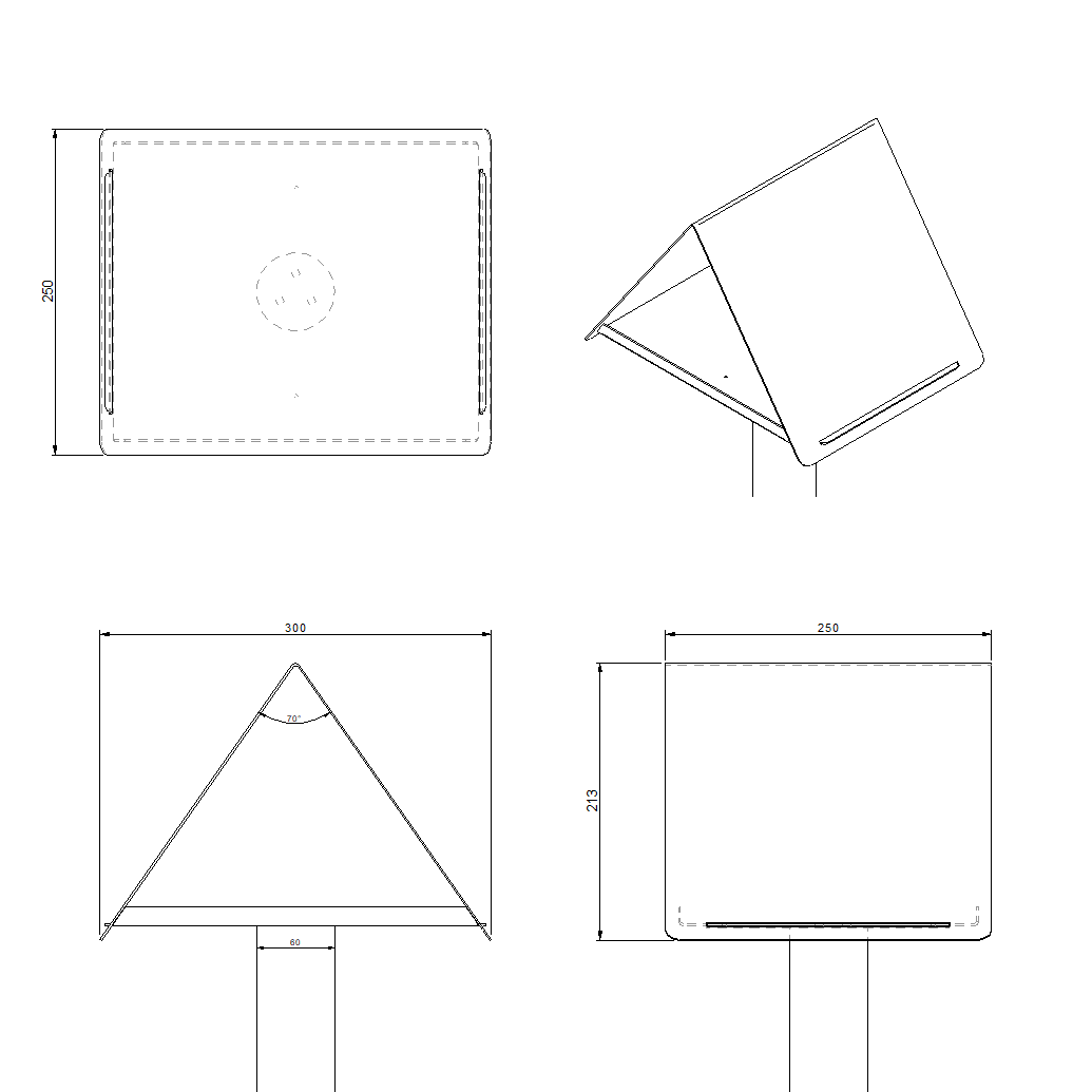 Vogelvoederhuis UNIVERSE van cortenstaal – Stalen Design